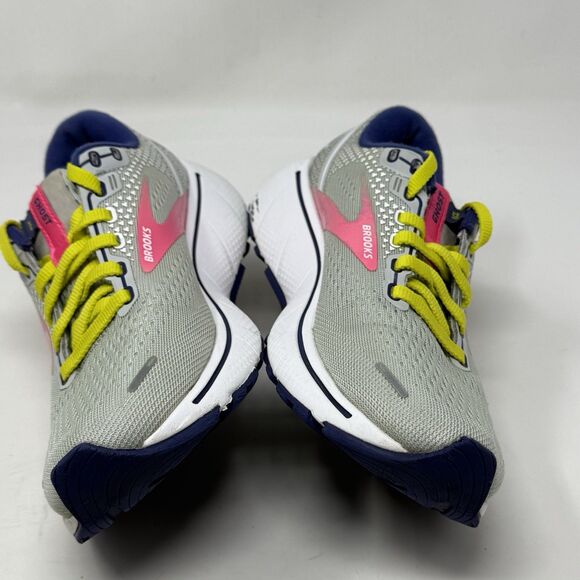 Brooks Ghost 14 Shoes Womens 6 Gray Pink Running Walking Lightweight Sneakers - Picture 8 of 16